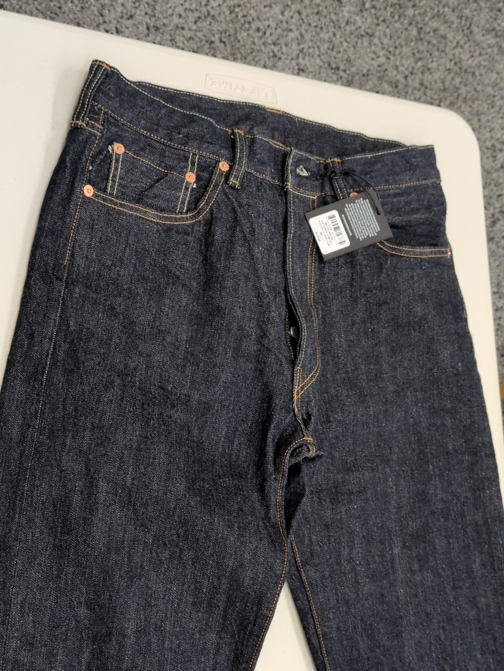 Buck Mason Men's Dark Indigo Jeans - Classic Straight Fit